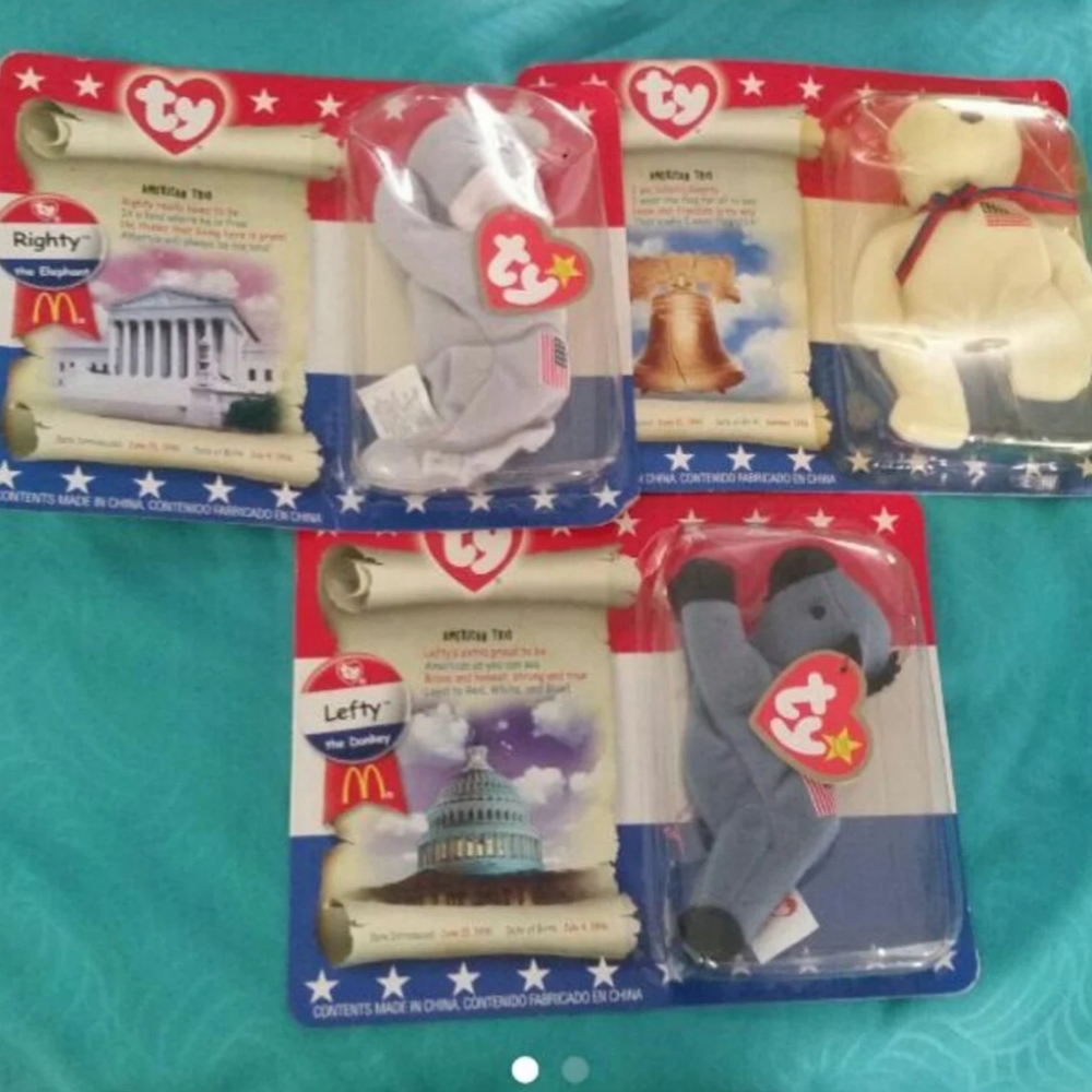 American Trio Beanie Baby Set
